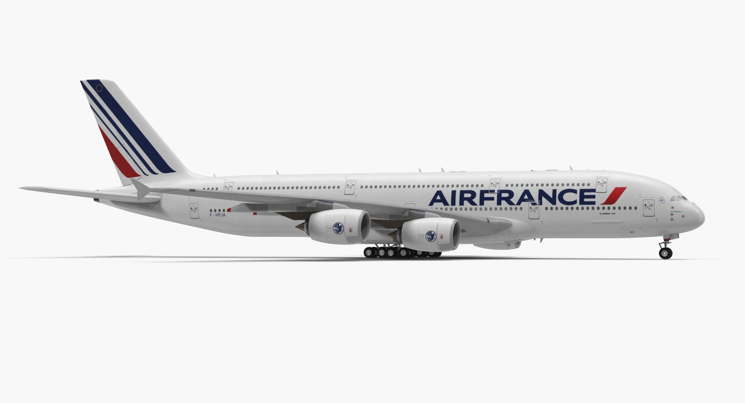 Airbus A380 1000 Air France 3D